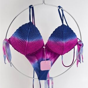 Two-piece macramé swimsuit. size M - L adjustable